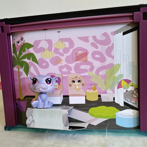 Double Little Pet Shop Style Sets LPS Zoe. Little Pet Shop Hippo. - Picture 4 of 5